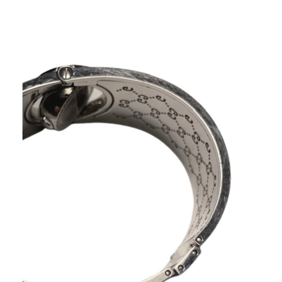 GUCCI DIAMOND 34 BEZEL S-STEEL  BRACELET WATCH - Picture 4 of 5